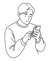 Person using smartphone