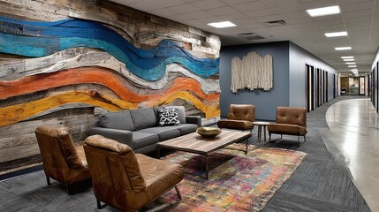 Contemporary Wall Designs and Modern Backdrops for Stylish Corporate Office Spaces