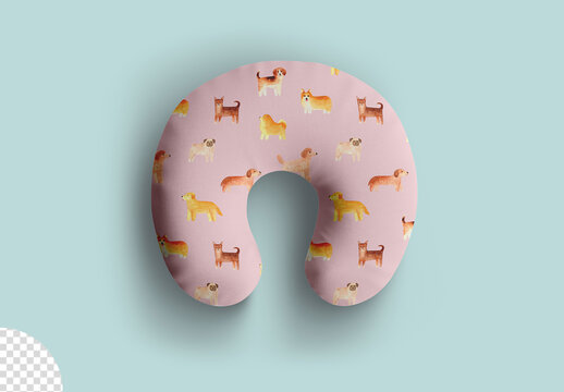 Travel Pillow Mockup