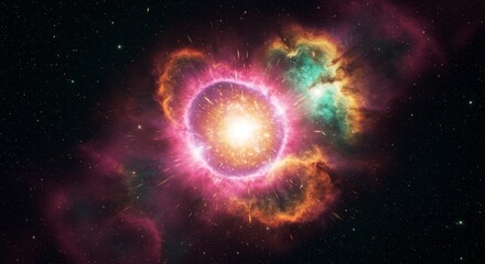Fototapeta premium Cosmic explosion nebula