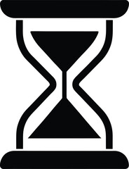 hourglass vector illustration silhouette icon