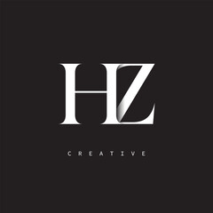 HZ Monogram Logo – Minimal Elegant Letter mark for Luxury, Fashion & Creative Brands
