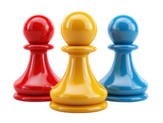 red and yellow plastic caps