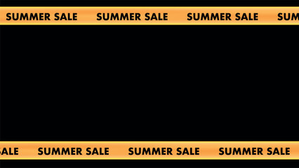 Sale Banner Ribbon. Yellow Vector Discount Offer. Promotion Frame with Sale Text Graphic. Special Promo Advertising Voucher Background. Christmas Sale Labels. Black Friday Shopping Clearance Template.