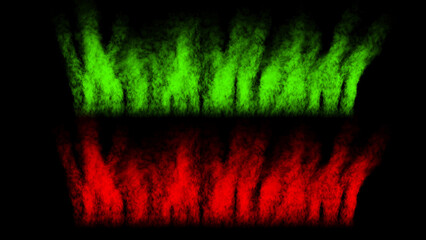 raising smoke red n green, smoke, red smoke, green smoke