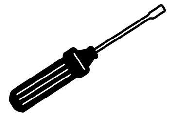 screwdriver icon vector silhouette illustration isolated on white background