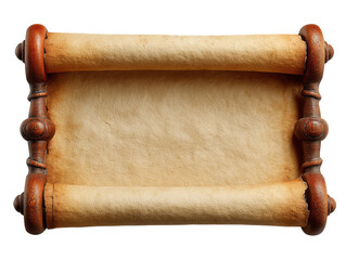 old paper scroll with rope