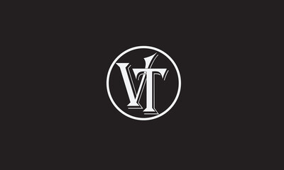 VT, TV, T, V Abstract Letters Logo Monogram	
