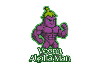 Strong and ethical design for the modern Vegan Alpha Man. Plant-powered, bold, and uncompromising—perfect for fitness, activism, and conscious lifestyle visuals.