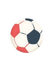 Fototapeta premium Colorful Soccer Ball - Essential Graphic Design for Sports Enthusiasts