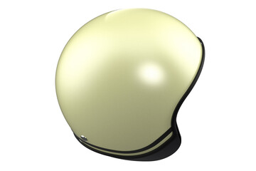 Collection of Sleek Motorcycle Helmets on White. Protective Headgear in Mint, Black, Cream, Blue Colors. Vintage and Modern Styles for Rider Safety, Road Transport and Biking Gear. Studio Shot.