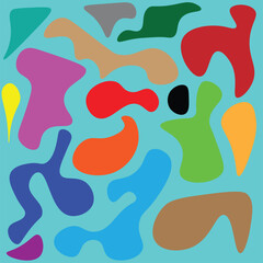 colorful background with dynamic shapes