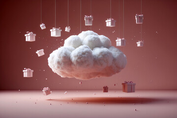 abstract background with clouds