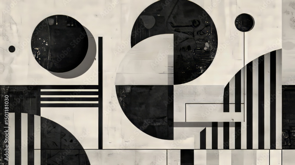Poster the texture of the lines adds depth and character to the overall pattern, which has a retro, handcra