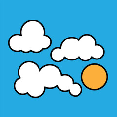 The icon of the sky, clouds, and sun is truly beautiful.