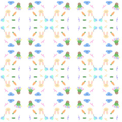 seamless pattern with flowers