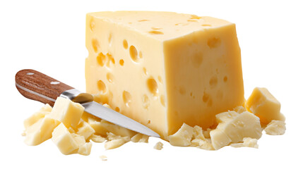 Rich Cheese Block for Gourmet Visuals