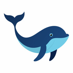 Obraz premium Whale vector 