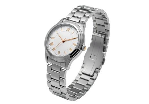 Silver Watch: Minimalist Design