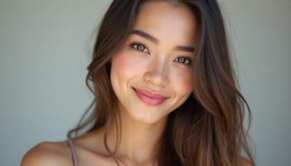 Radiant young woman with a warm smile