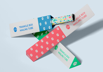 Triangle Mailing Tubes with Poster Set