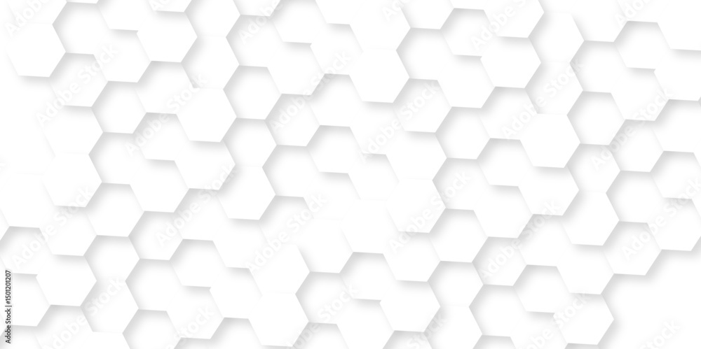 Poster hexagonal grid tile and mosaic structure mess cell. abstract hexagon seamless background. background