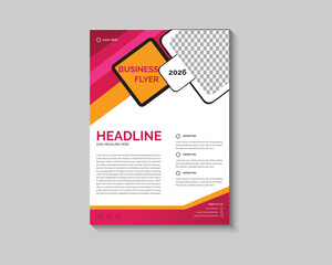 Creative Corporate & Business Flyer Brochure Template Design, abstract business flyer, vector template design. Brochure design, cover, annual report, poster, flyer