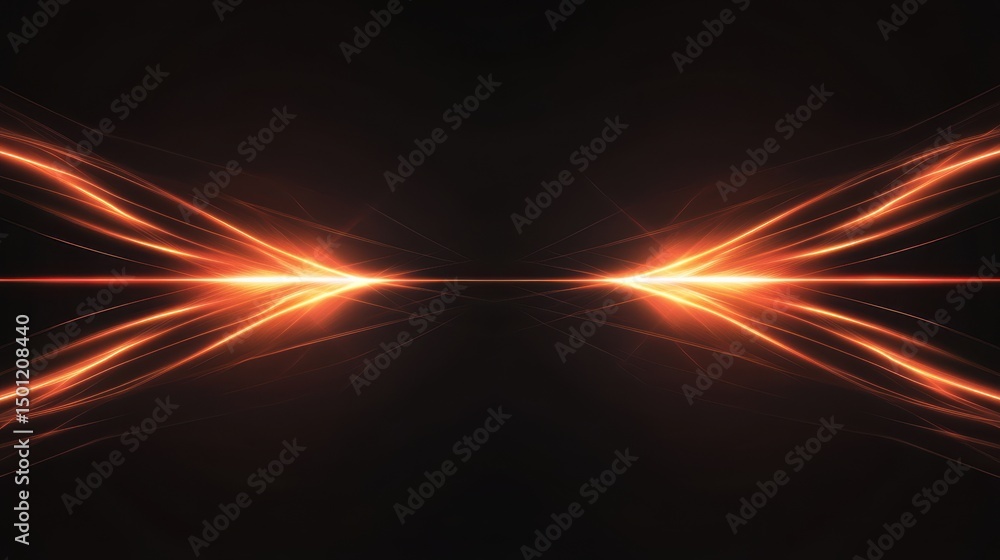 Poster futuristic black abstract background with glowing geometric shapes and digital gridlines, perfect fo