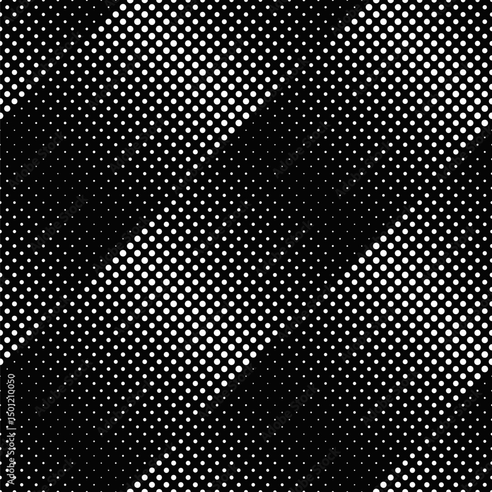 Poster circle pattern background - monochrome abstract vector graphic design