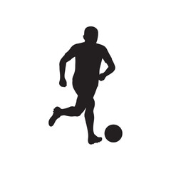 a vector silhouette of a football player.