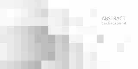 Abstract 3d modern square background. White and grey geometric pattern texture.