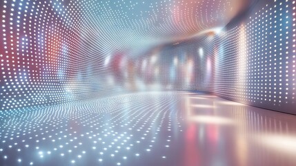 fiber optics background with lots of light spots