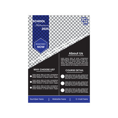 School Admission leaflet, flyer , design