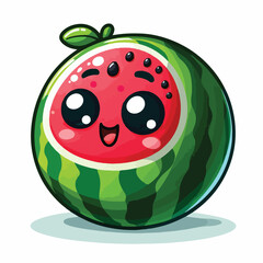 Vector Cartoon Watermelon