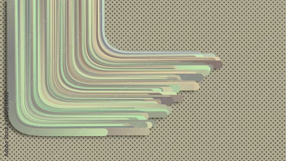 Poster vibrant retro background with curving lines in a warm to cool gradient. subtle texture adds vintage 