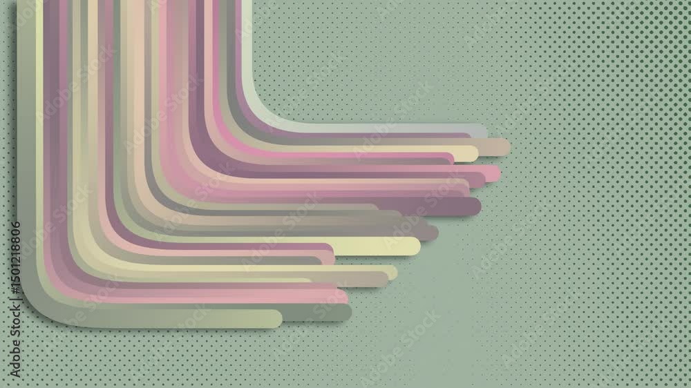 Poster vibrant retro background with curving lines in a warm to cool gradient. subtle texture adds vintage 