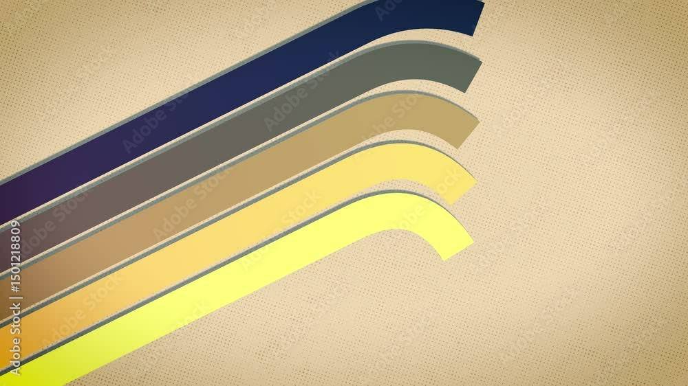 Poster vibrant retro background with curving lines in a warm to cool gradient. subtle texture adds vintage 