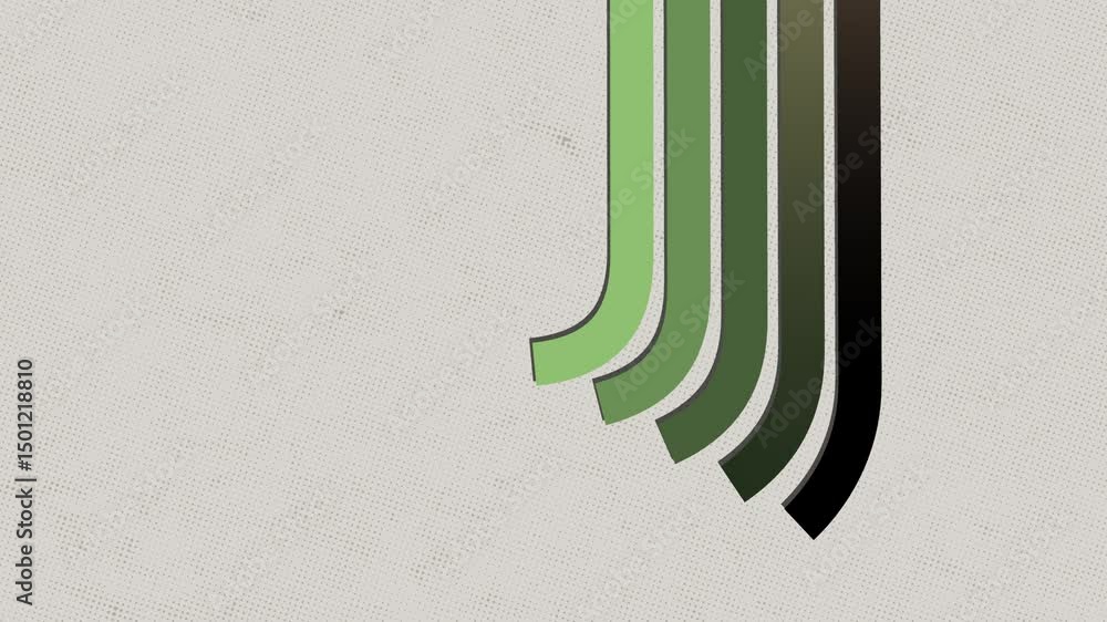Poster vibrant retro background with curving lines in a warm to cool gradient. subtle texture adds vintage 