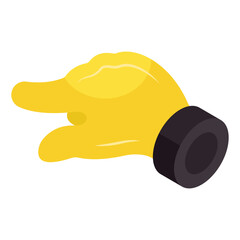 An editable design icon of interaction, finger tap