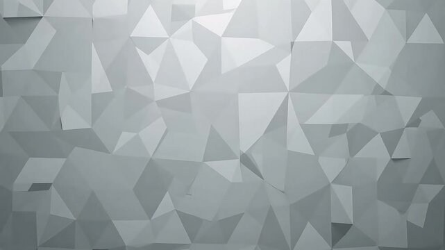 Abstract geometric background white triangles low poly design modern texture surface