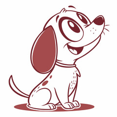 Cartoon dog vector