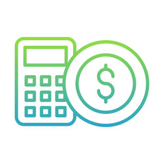 Financial Calculation and Dollar Icon