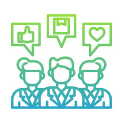 Social Media and Customer Engagement Icon