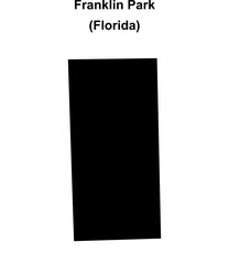 Franklin Park (Florida) blank outline map