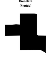 Obraz premium Grenelefe (Florida) blank outline map