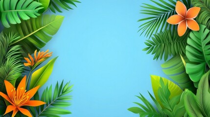 palm tree frame