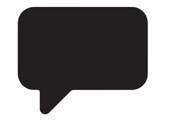 Chat icon logo silhouette vector, vector icon for comment, chat box dialogue logo silhouette icon vector illustration, social media logo icon silhouette vector on white background.