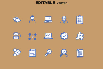 Hand Drawn Doodle Icons Set for Business and Project Management
