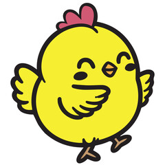 easter chick with egg