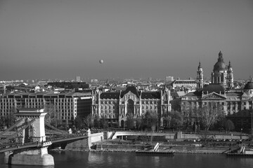 Fototapeta premium chain bridge budapest hungary